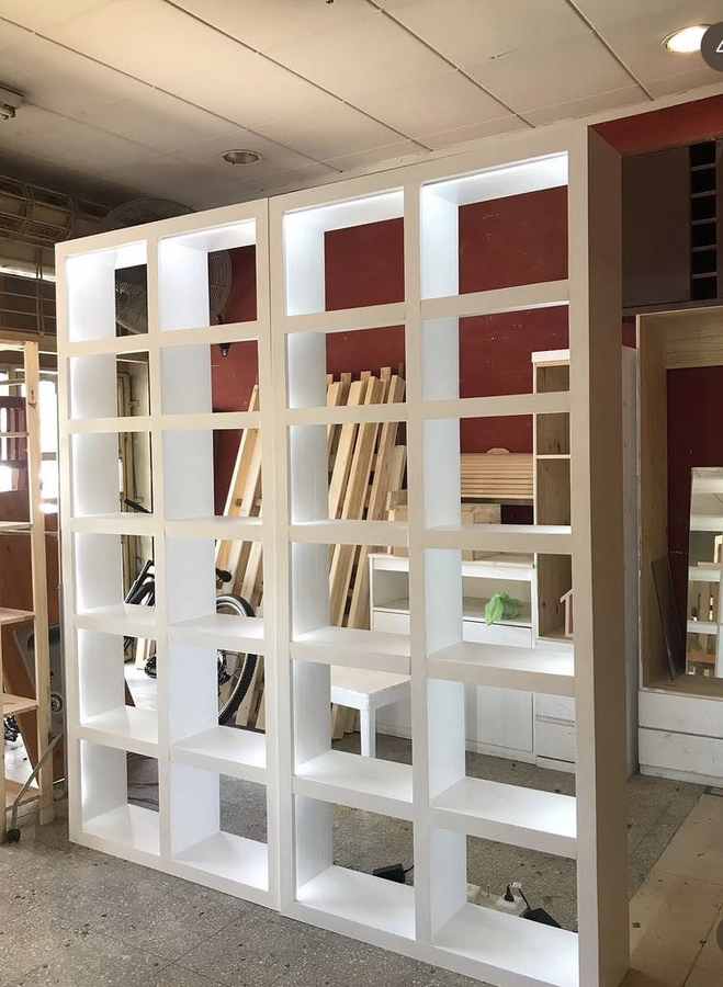 Biblioteca modelo 06 de Mueblería Longhi